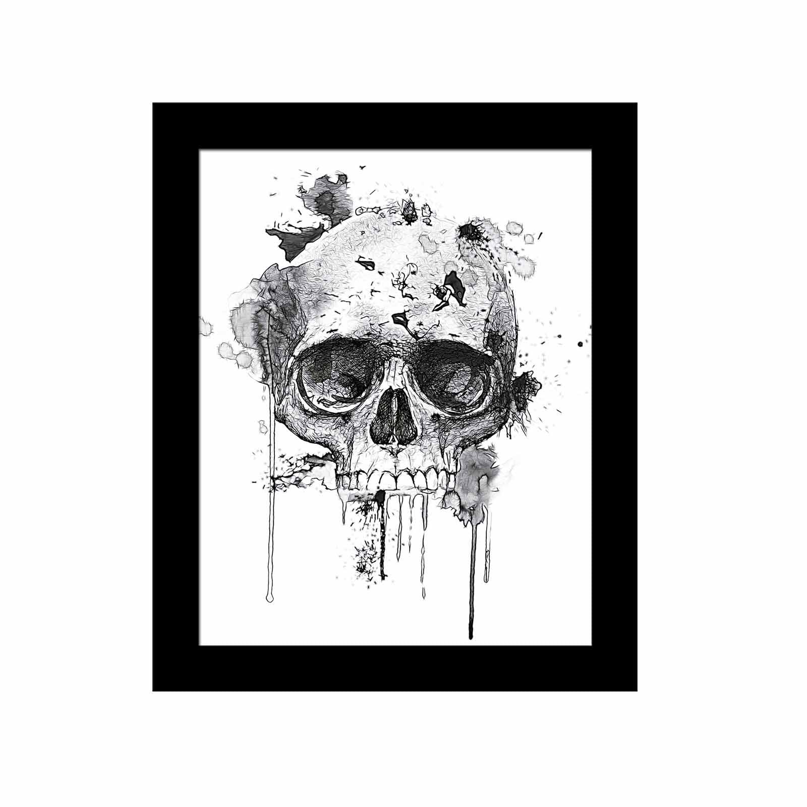 Quadro Decorativo MDF Emoldurado Multicolor SCT-004 - Arte Moderna para Decoração de Interiores 23,5x28,5cm