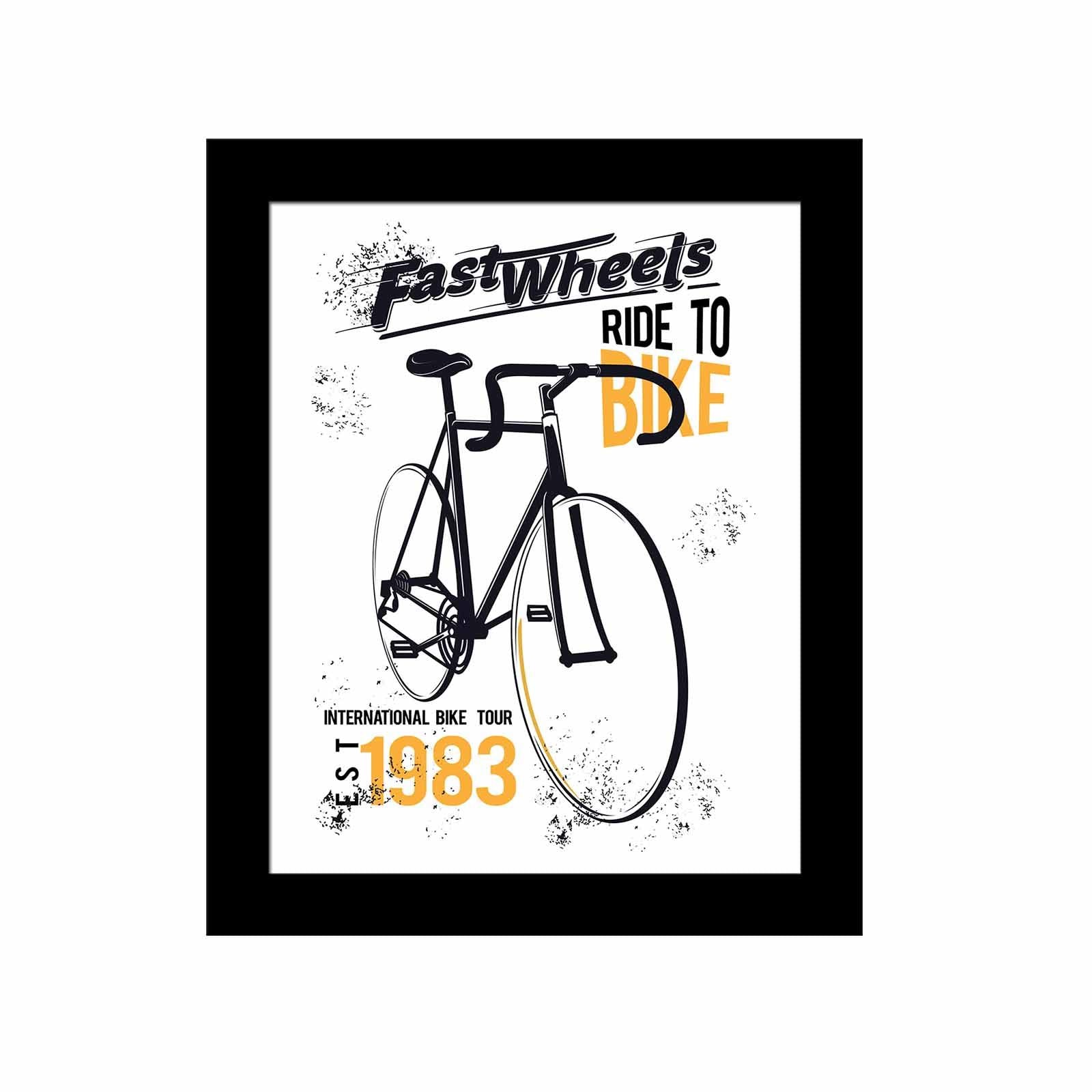 Quadro Decorativo MDF Emoldurado Multicolor 23,5x28,5cm - Arte Moderna para Decoração de Interiores