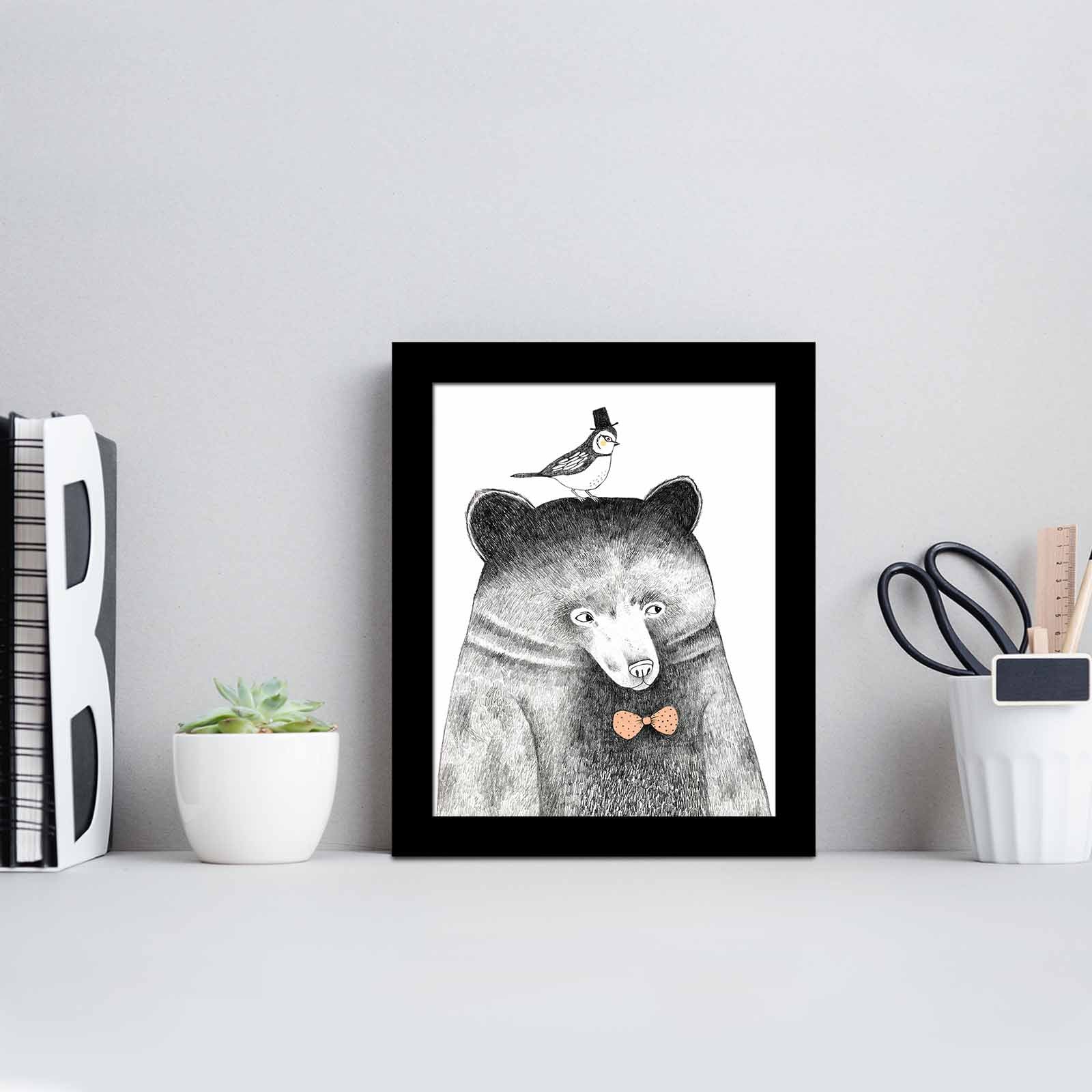 Quadro Decorativo MDF Emoldurado SCT-010 Multicolor 23,5x28,5cm - Arte Moderna para Transformar o Seu Espaço