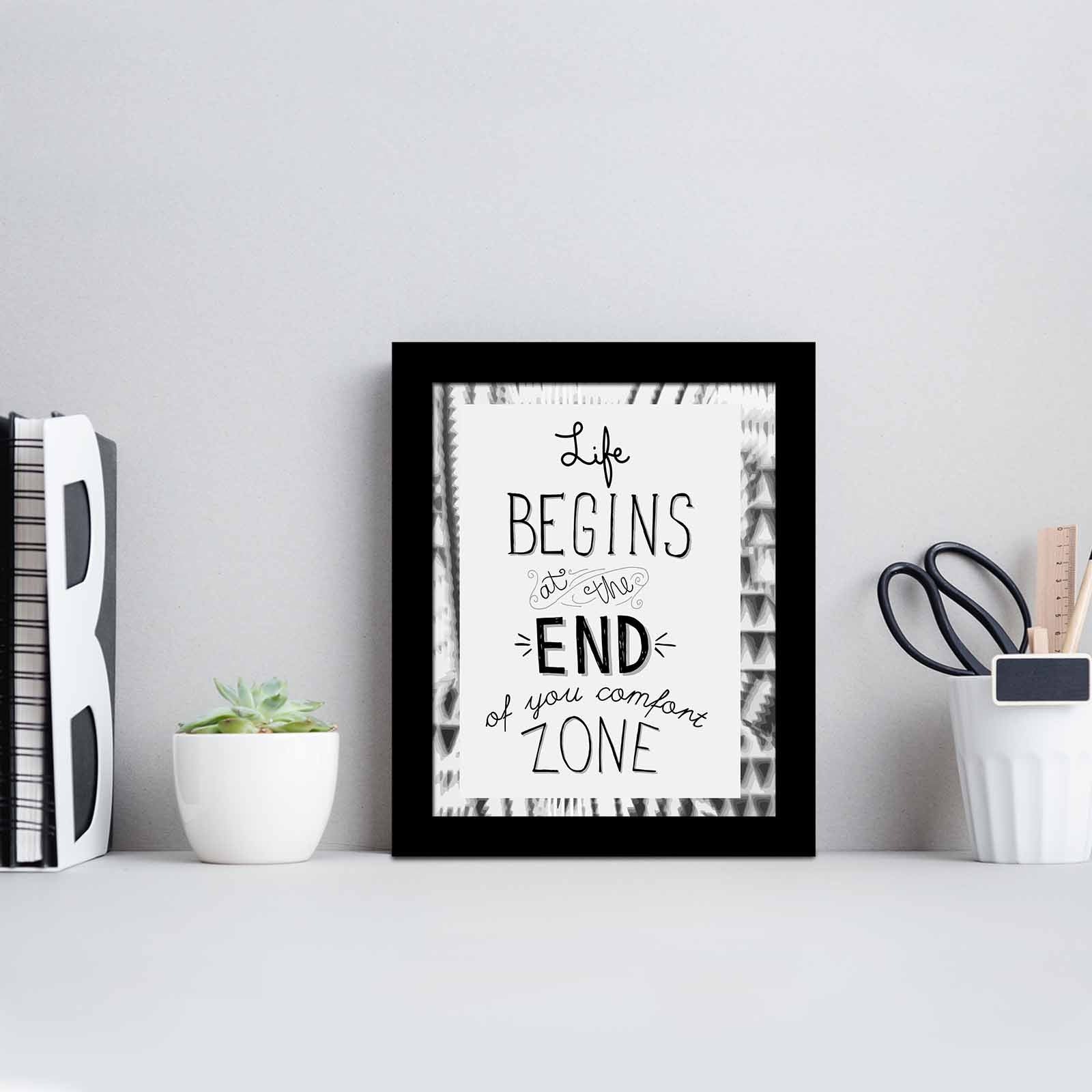 Quadro Decorativo MDF Emoldurado SCT-013 Multicolor 23,5x28,5cm - Arte Moderna para Decoração de Interiores