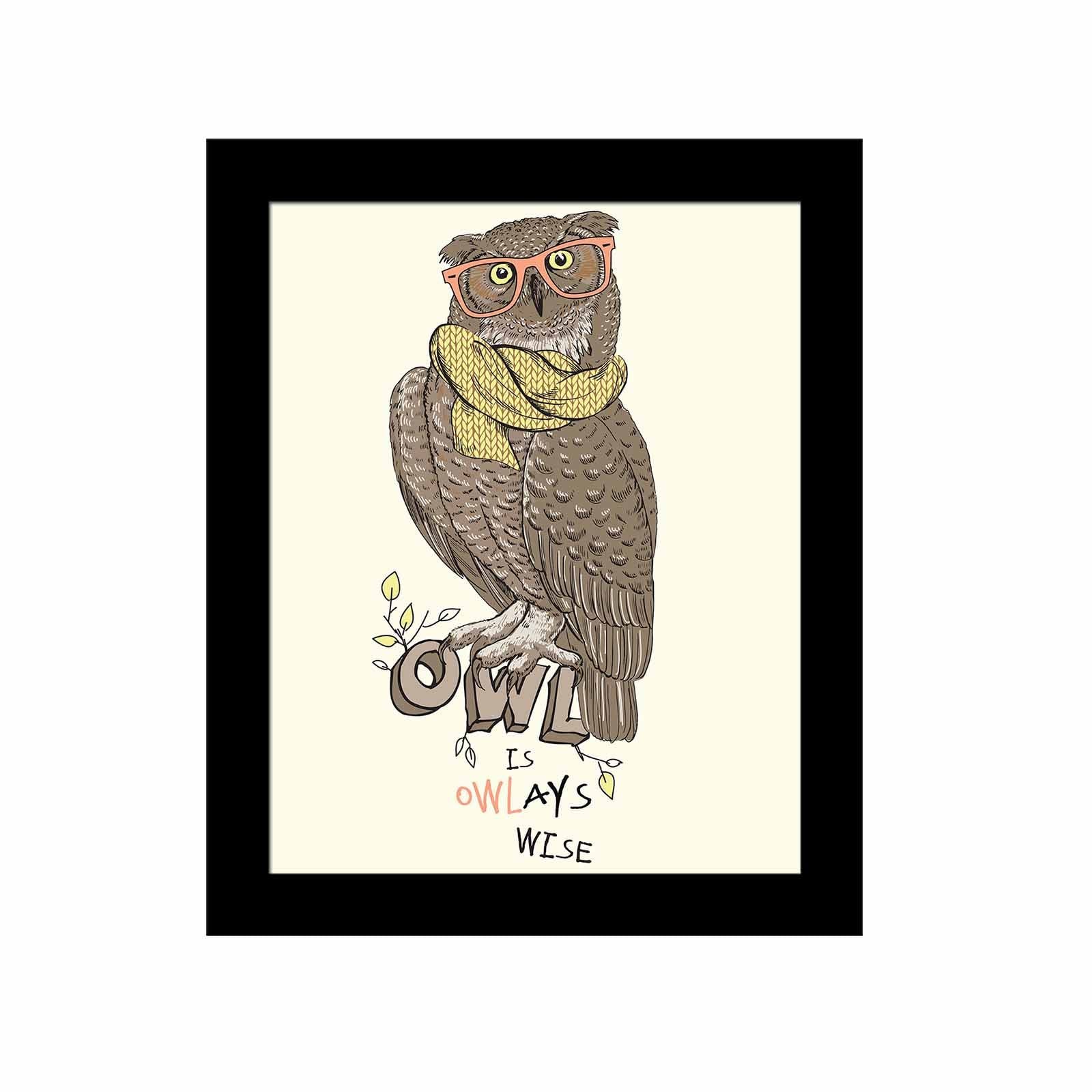 Quadro Decorativo MDF Emoldurado Multicolor SCT-020 - Arte Moderna para Decoração de Interiores 23,5x28,5cm