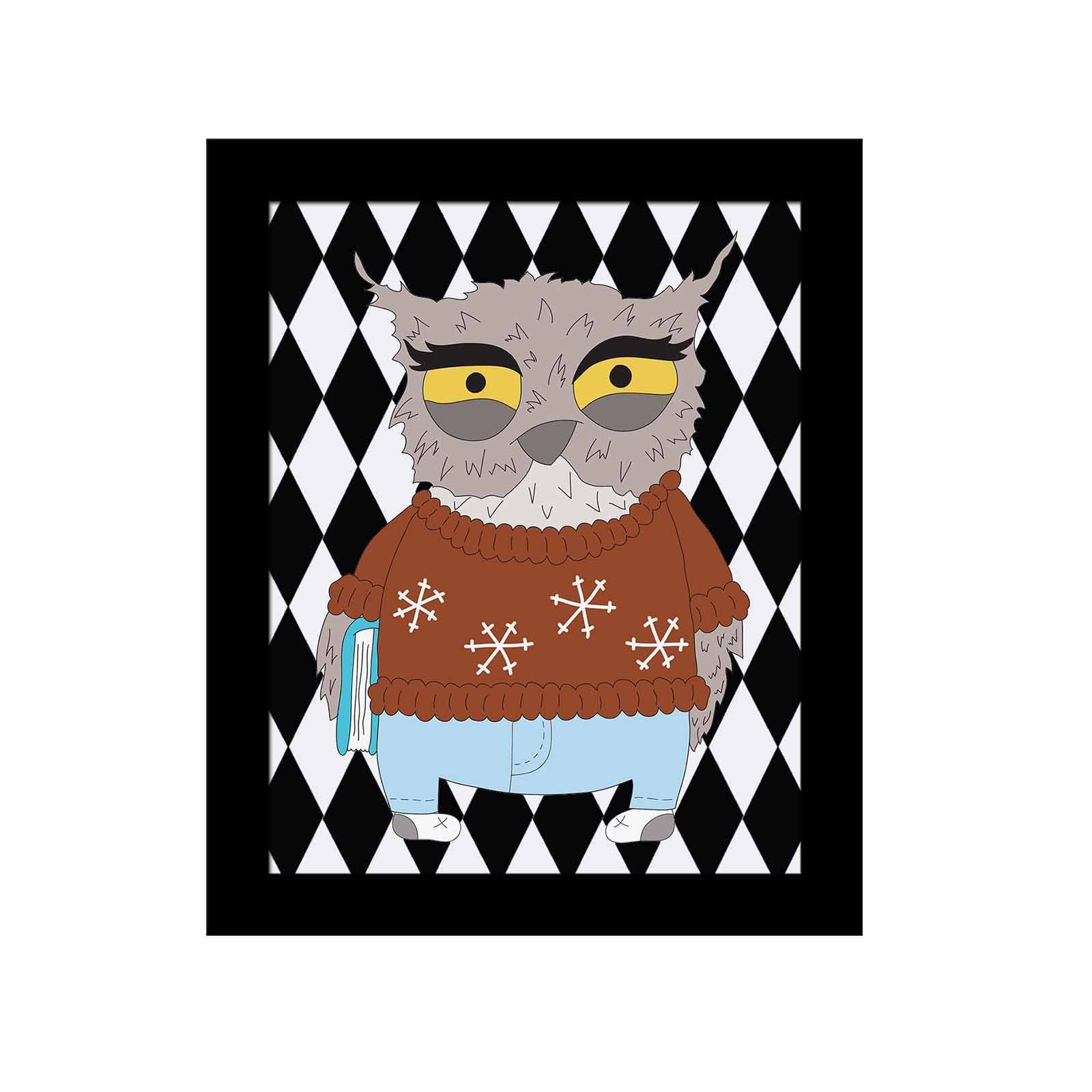 Quadro Decorativo MDF Emoldurado Multicolor 23,5x28,5cm - Arte Moderna para Transformar o Seu Espaço