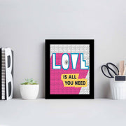 Quadro Decorativo MDF Emoldurado SCT-023 Multicolor 23,5x28,5cm - Arte Moderna para Decoração de Interiores