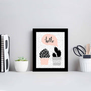 Quadro Decorativo MDF Emoldurado Multicolor SCT-024 - Arte Moderna para Decoração de Interiores 23,5x28,5cm