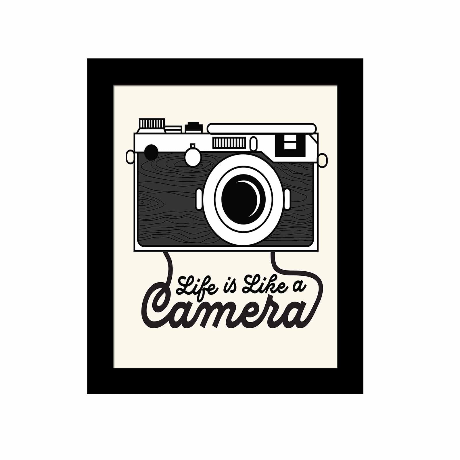 Quadro Decorativo MDF Emoldurado Multicolor SCT-028 - Arte Moderna para Decoração de Interiores 23,5x28,5cm