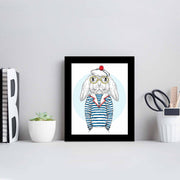 Quadro Decorativo MDF Emoldurado Multicolor 23,5x28,5cm - Arte Moderna para Decoração de Interiores