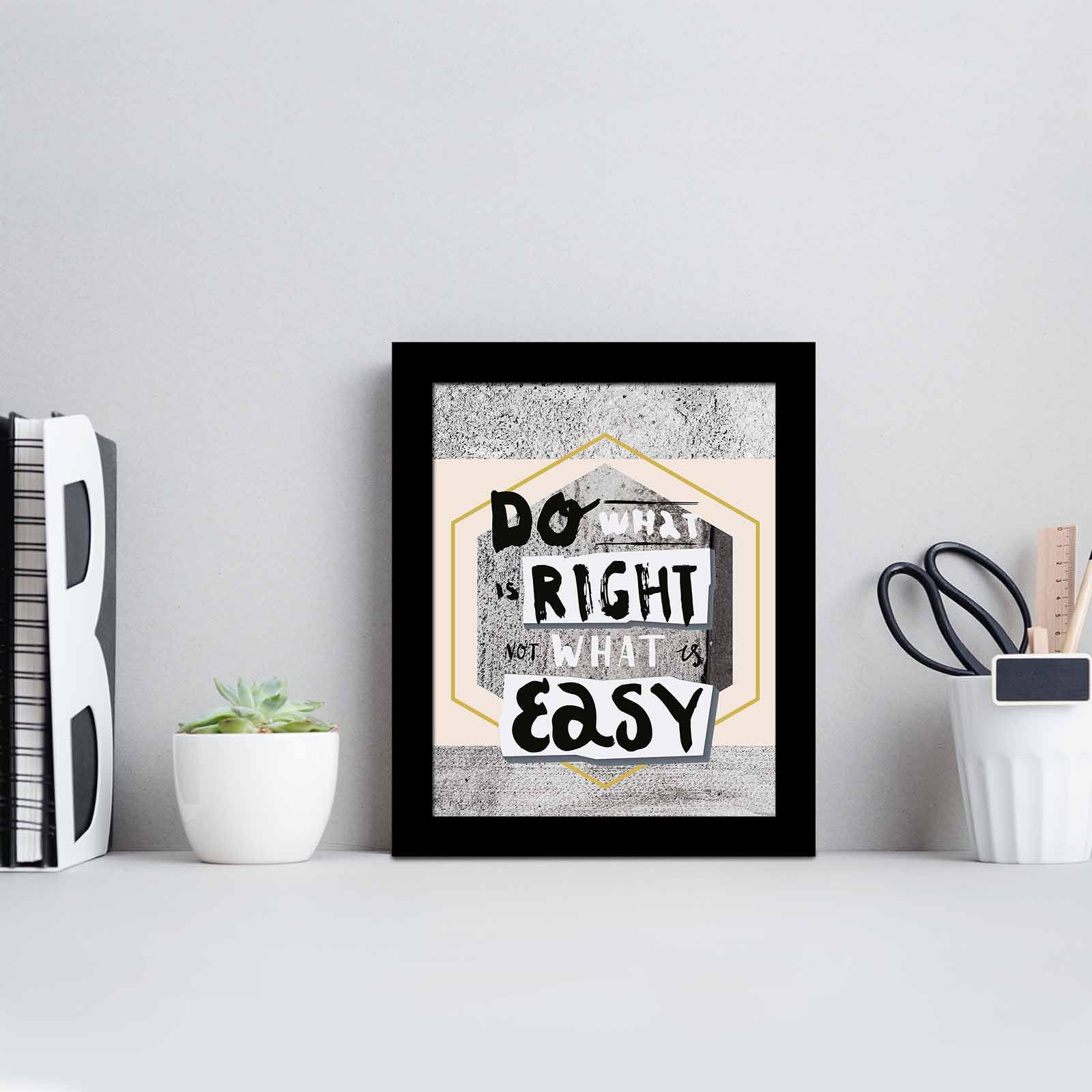 Quadro Decorativo MDF Emoldurado Multicolor SCT-032 - Arte Moderna para Decoração de Interiores 23,5x28,5cm