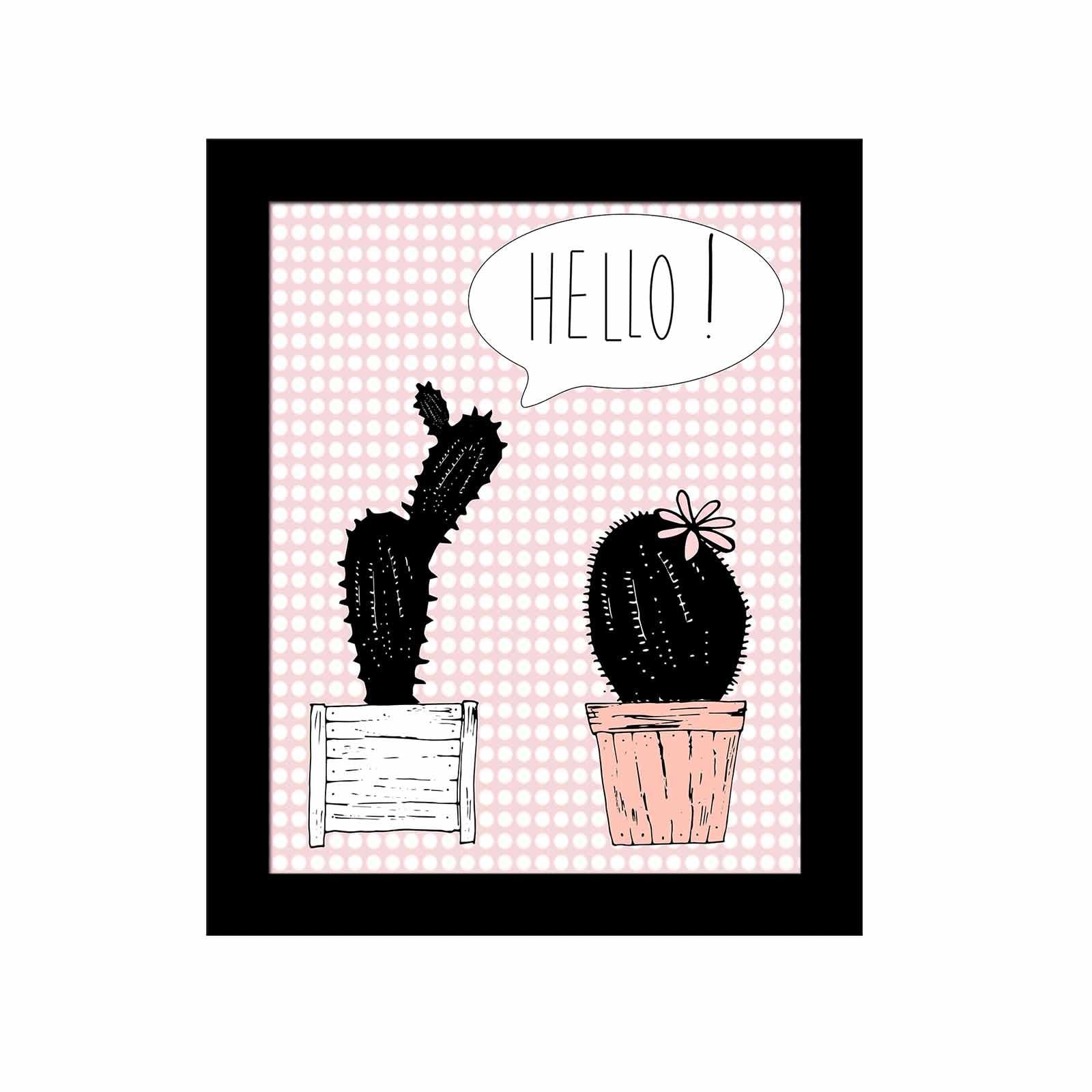 Quadro Decorativo MDF Emoldurado Multicolor SCT-035 - Arte Moderna para Decoração de Interiores 23,5x28,5cm