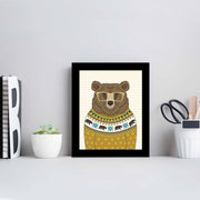 Quadro Decorativo MDF Emoldurado Multicolor 23,5x28,5cm - Arte Moderna para Transformar o Seu Espaço