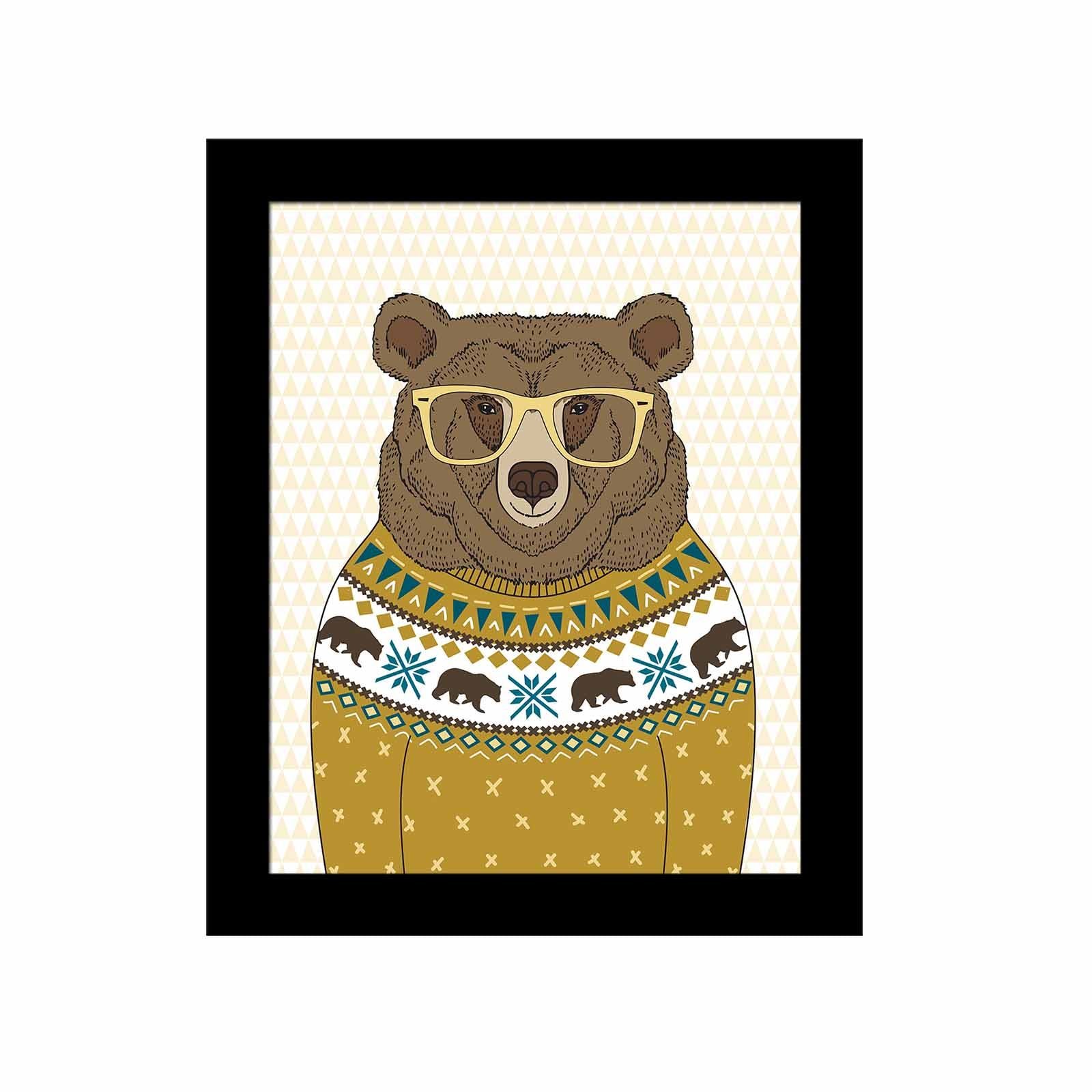 Quadro Decorativo MDF Emoldurado Multicolor 23,5x28,5cm - Arte Moderna para Transformar o Seu Espaço