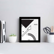 Quadro Decorativo MDF Emoldurado SCT-043 Multicolor 23,5x28,5cm - Arte Moderna para Decoração de Interiores