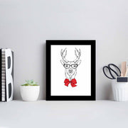 Quadro Decorativo MDF Emoldurado Multicolor SCT-045 - Arte Moderna para Decoração de Interiores 23,5x28,5cm