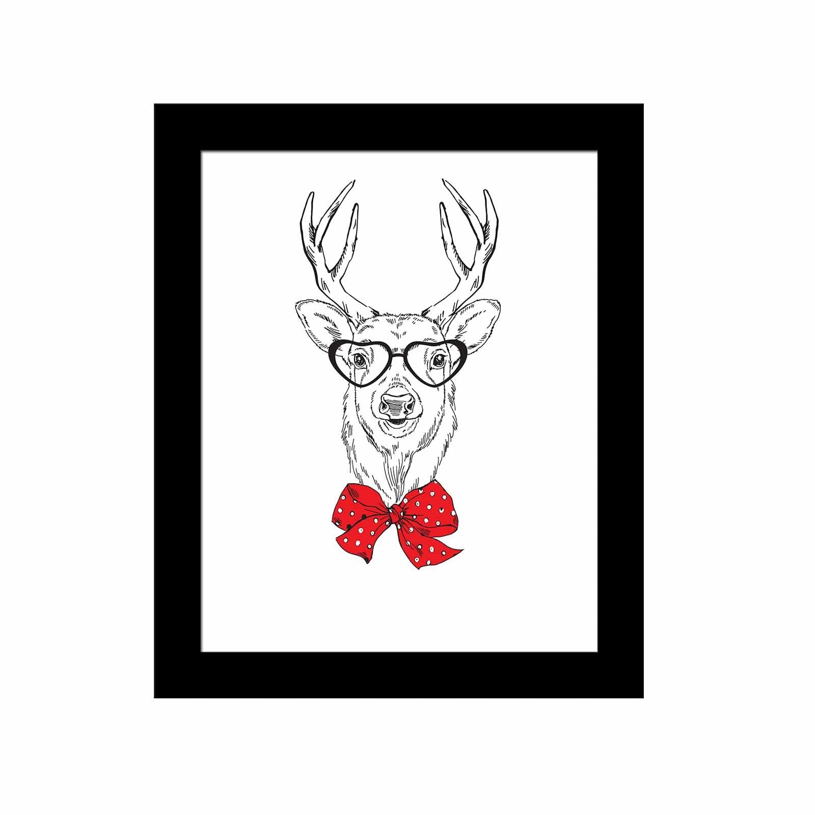 Quadro Decorativo MDF Emoldurado Multicolor SCT-045 - Arte Moderna para Decoração de Interiores 23,5x28,5cm