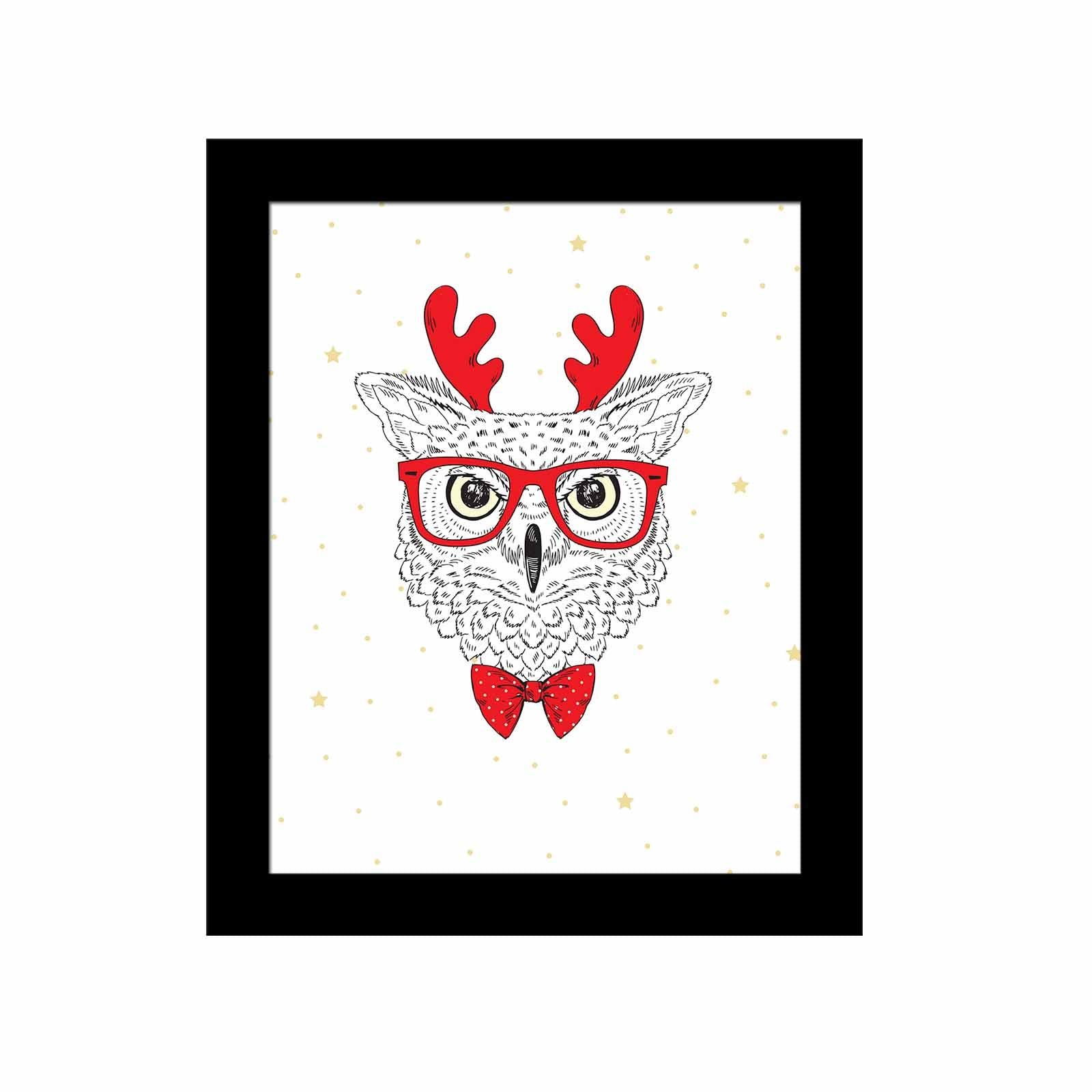 Quadro Decorativo MDF Emoldurado Multicolor SCT-046 - Arte Moderna para Decoração de Interiores 23,5x28,5cm