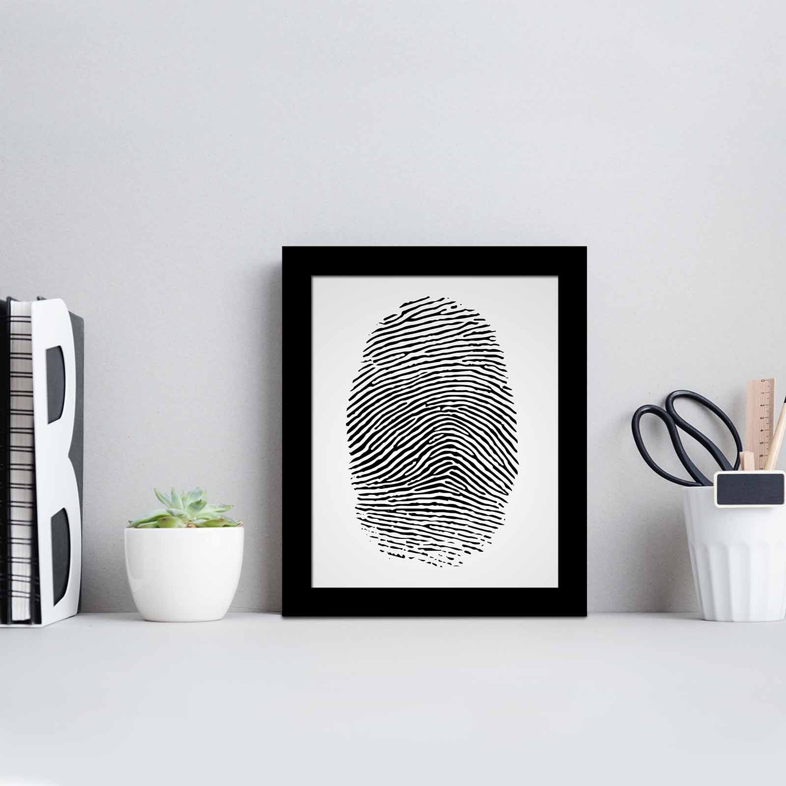 Quadro Decorativo MDF Emoldurado SCT-050 Multicolor 23,5x28,5cm - Arte Moderna para Decoração de Interiores