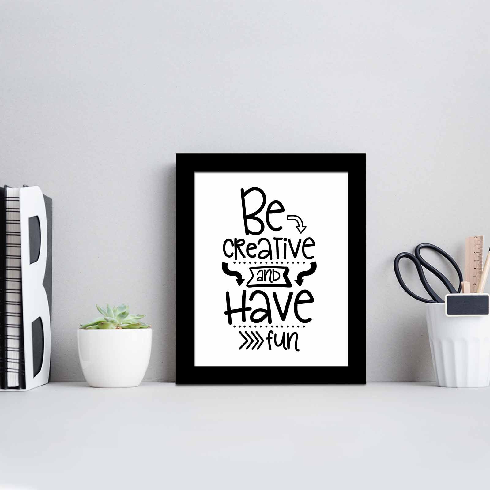 Quadro Decorativo MDF Emoldurado Multicolor SCT-054 - Arte Moderna para Decoração de Interiores 23,5x28,5cm