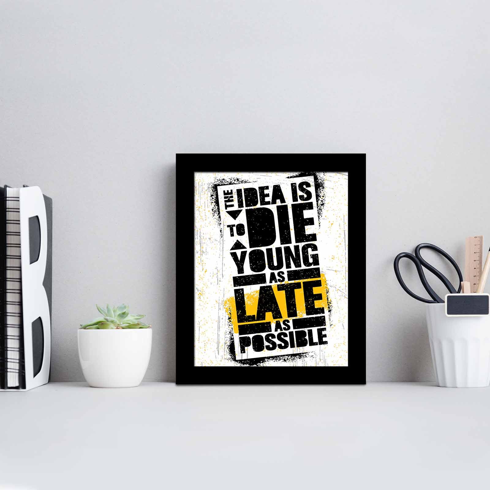 Quadro Decorativo MDF Emoldurado Multicolor SCT-059 - Arte Moderna para Decoração de Interiores 23,5x28,5cm