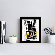 Quadro Decorativo MDF Emoldurado Multicolor SCT-059 - Arte Moderna para Decoração de Interiores 23,5x28,5cm