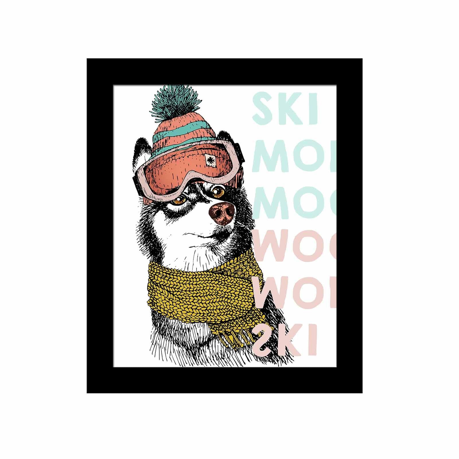 Quadro Decorativo MDF Emoldurado SCT-060 Multicolor 23,5x28,5cm - Arte Moderna para Transformar o Seu Espaço