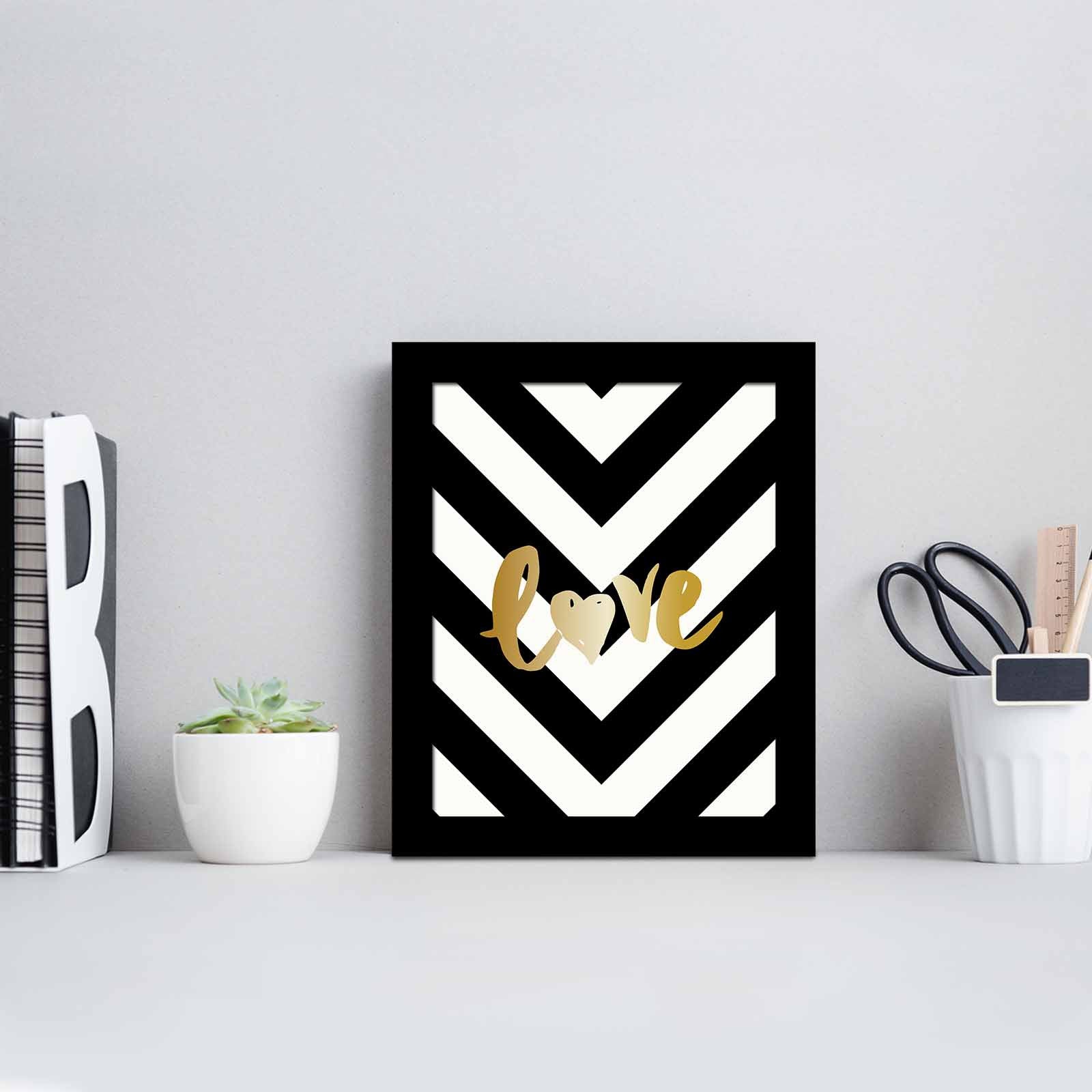 Quadro Decorativo MDF Emoldurado SCT-063 Multicolor 23,5x28,5cm - Arte Moderna para Decoração de Interiores