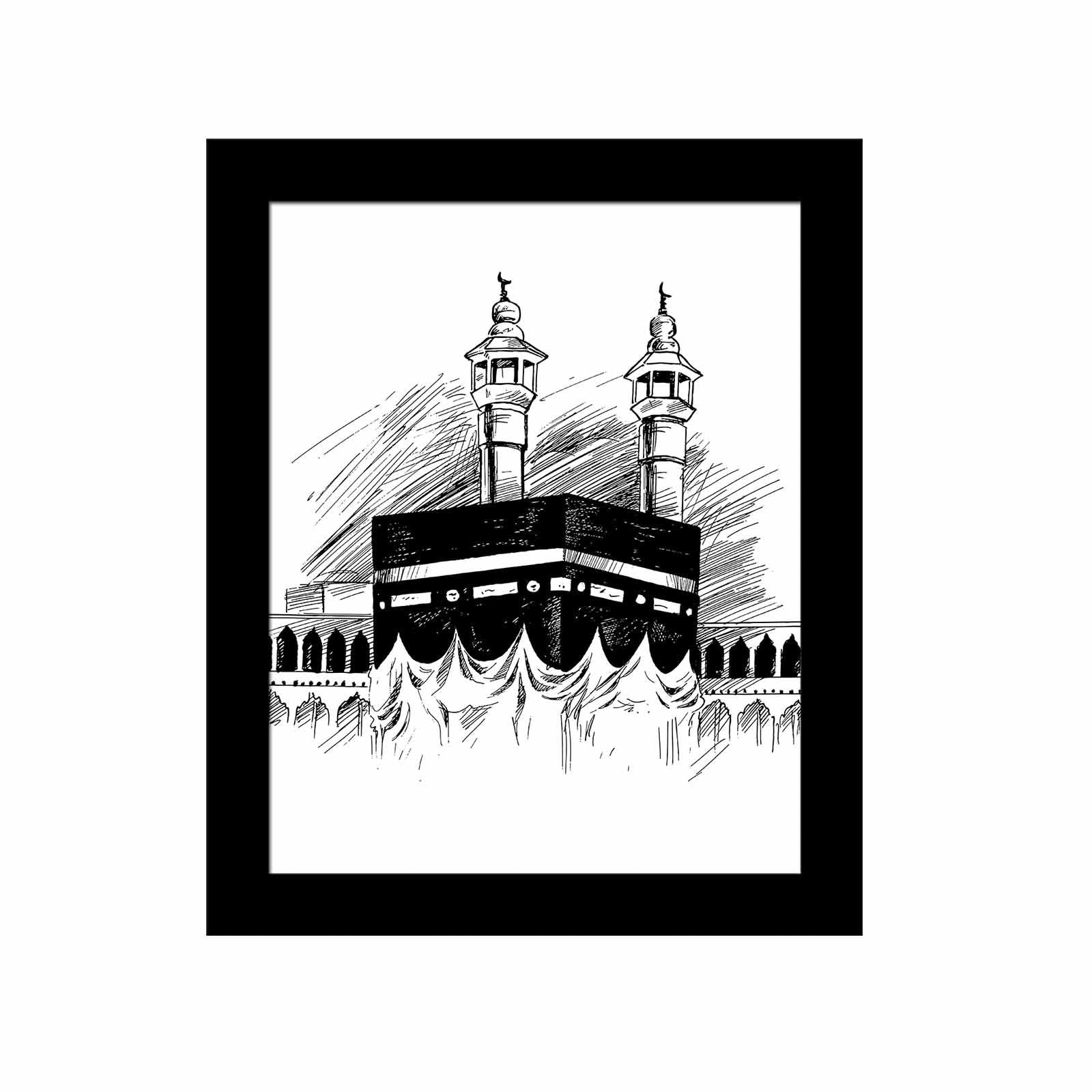 Quadro Decorativo MDF Multicolor com Moldura PVC 23,5x28,5cm - Arte Moderna para Decoração de Interiores