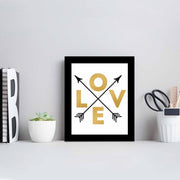 Quadro Decorativo MDF Multicolor com Moldura PVC 23,5x28,5cm - Arte Moderna para Decoração de Interiores