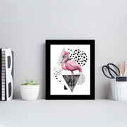 Quadro Decorativo MDF Emoldurado Multicolor SCT-069 - Arte Moderna para Decoração de Interiores 23,5x28,5cm