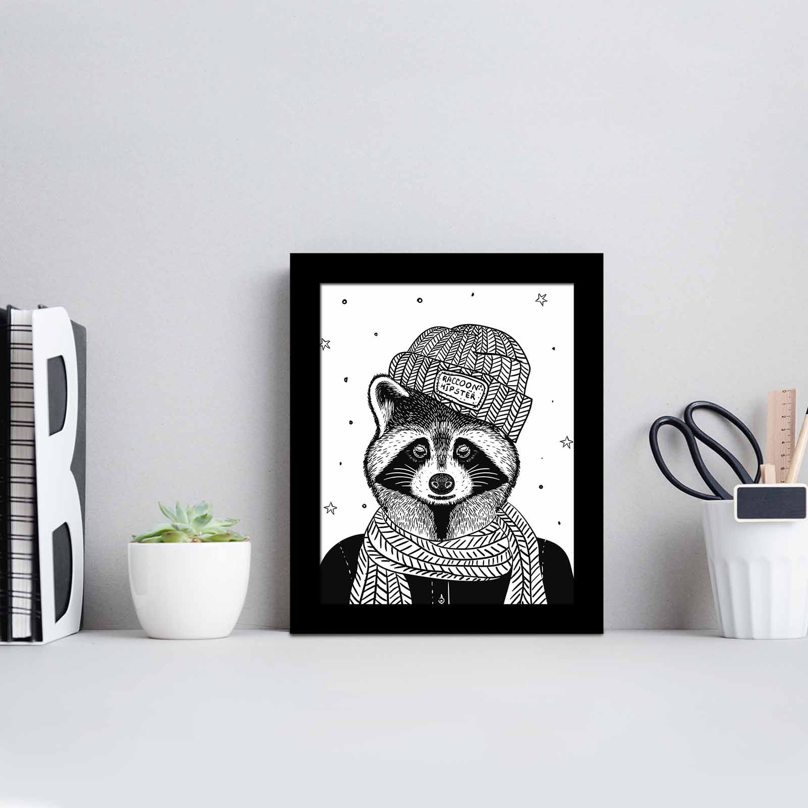 Quadro Decorativo MDF Emoldurado SCT-070 Multicolor 23,5x28,5cm - Arte Moderna para Transformar o Seu Espaço