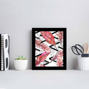 Quadro Decorativo MDF Emoldurado Multicolor SCT-078 - Arte Moderna para Decoração de Interiores 23,5x28,5cm