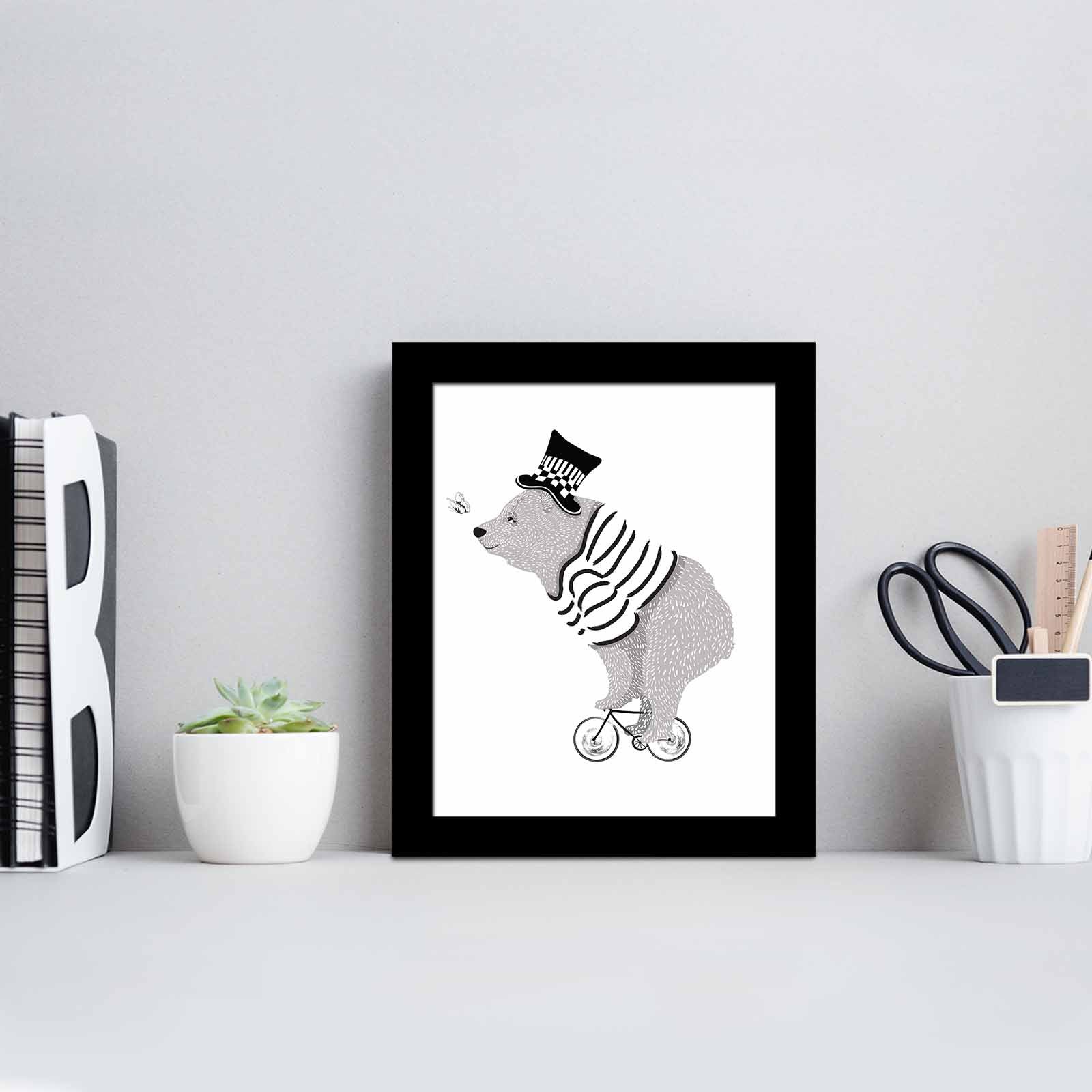 Quadro Decorativo MDF Emoldurado SCT-079 Multicolor 23,5x28,5cm - Arte Moderna para Decoração de Interiores