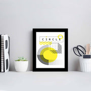 Quadro Decorativo MDF Emoldurado SCT-080 Multicolor 23,5x28,5cm - Arte Moderna para Decoração de Interiores