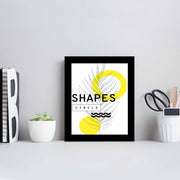 Quadro Decorativo MDF Emoldurado Multicolor SCT-081 - Arte Moderna para Decoração de Interiores 23,5x28,5cm