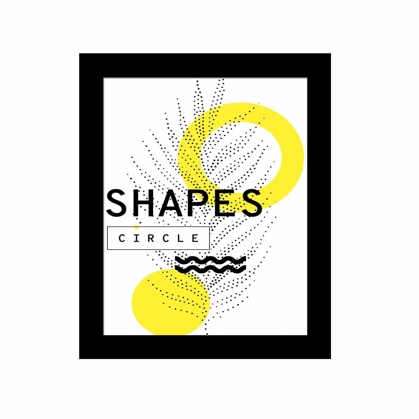 Quadro Decorativo MDF Emoldurado Multicolor SCT-081 - Arte Moderna para Decoração de Interiores 23,5x28,5cm