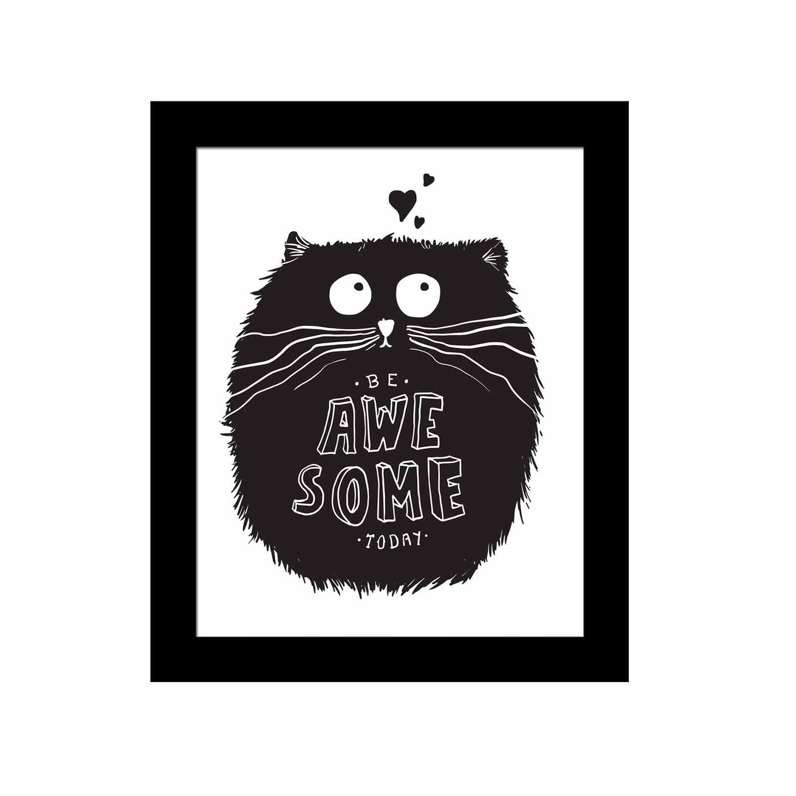 Quadro Decorativo MDF Emoldurado Multicolor SCT-083 - Arte Moderna para Decoração de Interiores 23,5x28,5cm