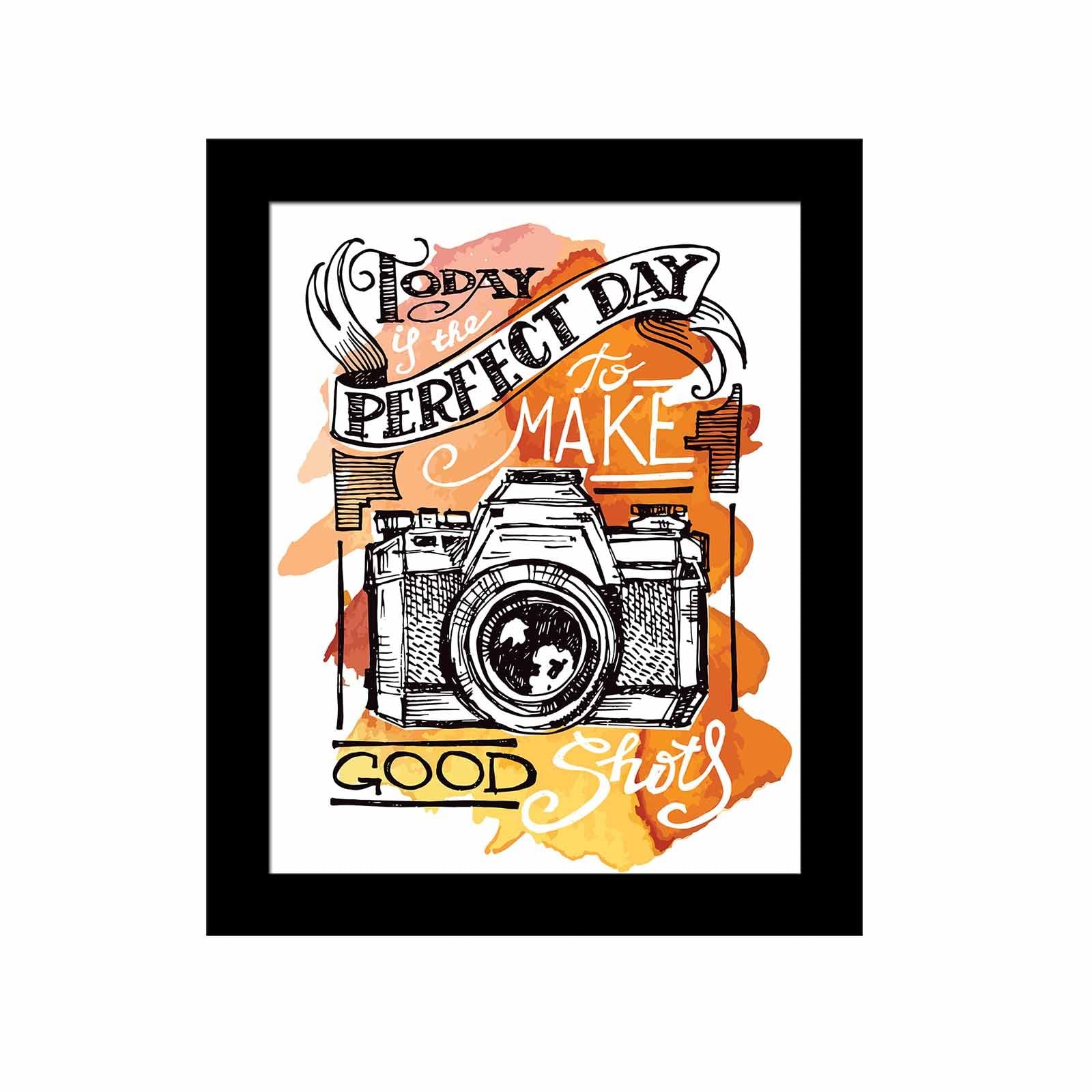 Quadro Decorativo MDF Emoldurado Multicolor SCT-085 - Arte Moderna para Decoração de Interiores 23,5x28,5cm