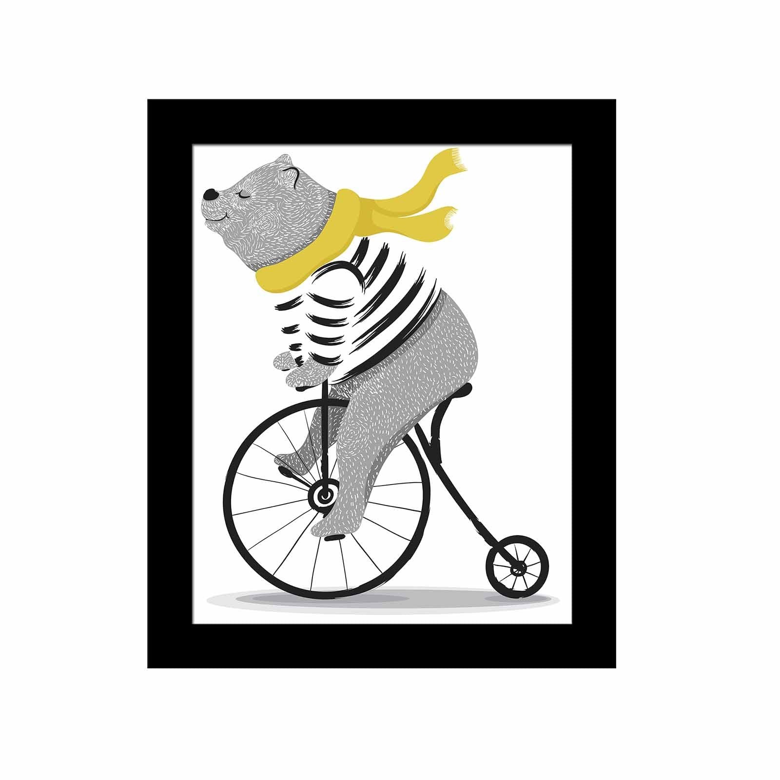 Quadro Decorativo MDF Emoldurado Multicolor SCT-086 - Arte Moderna para Decoração de Interiores 23,5x28,5cm