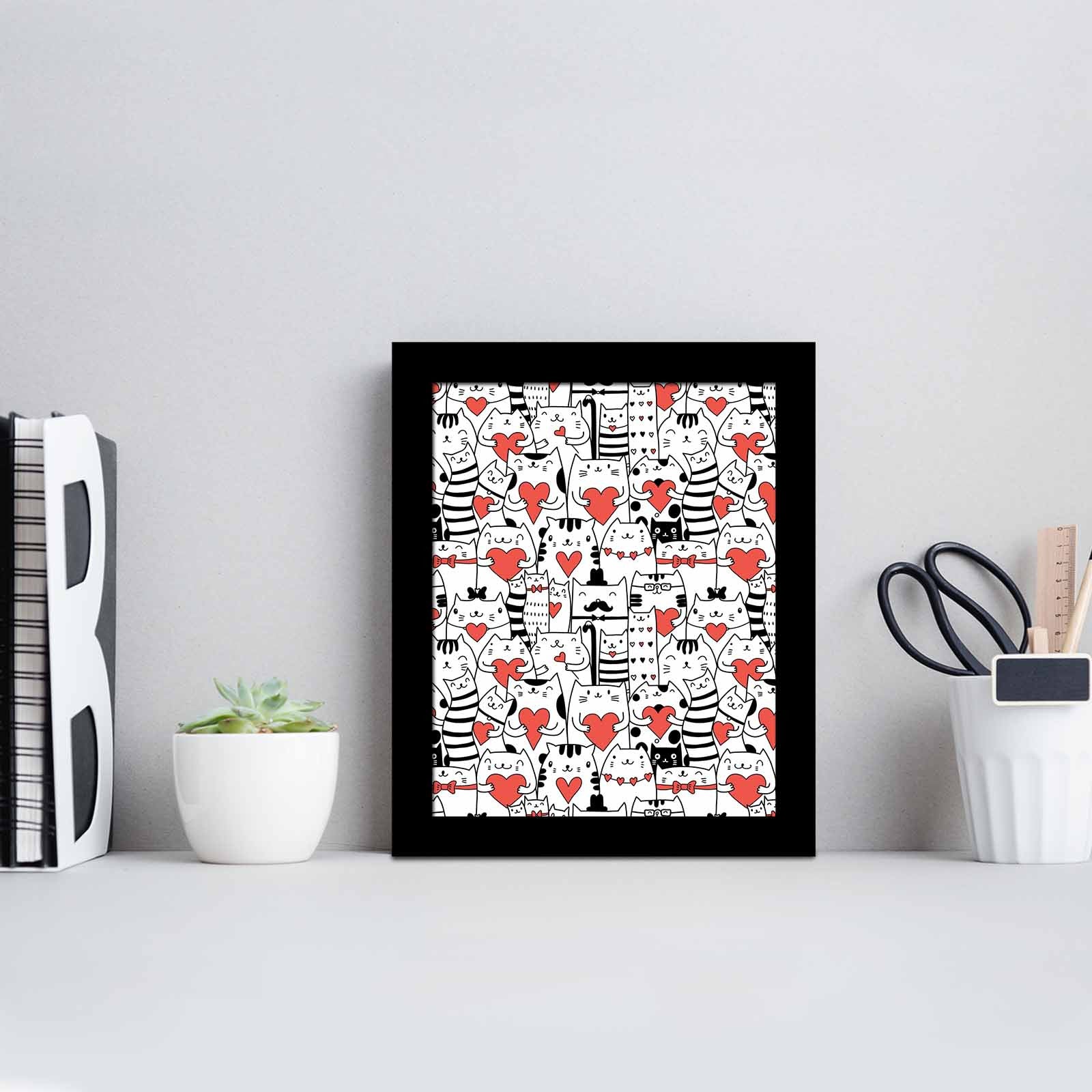 Quadro Decorativo MDF Emoldurado SCT-089 Multicolor 23,5x28,5cm - Arte Moderna para Transformar o Seu Espaço