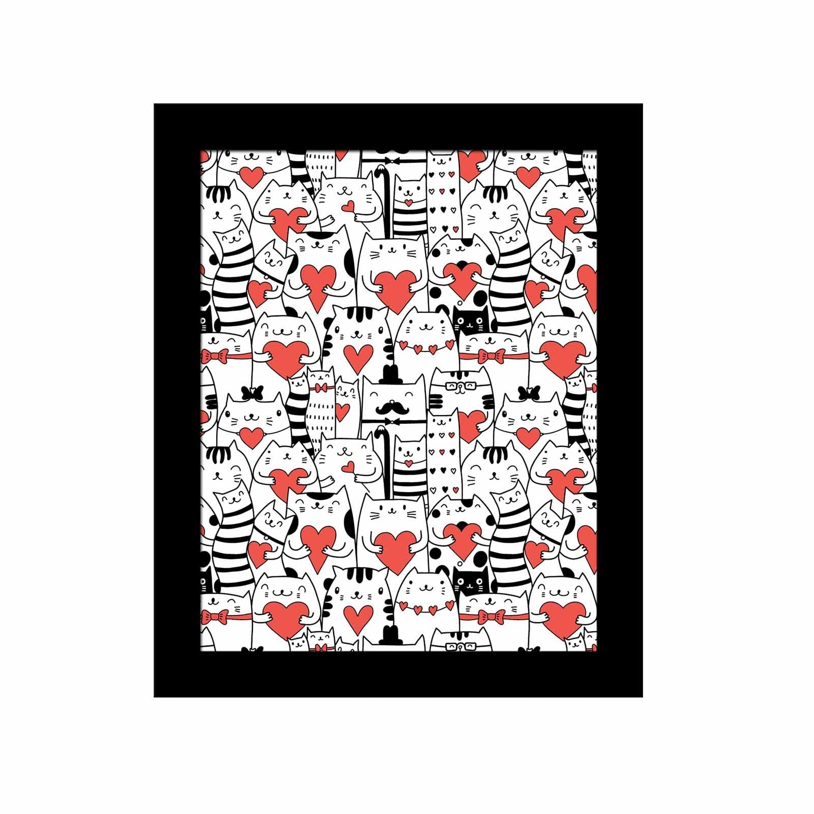 Quadro Decorativo MDF Emoldurado SCT-089 Multicolor 23,5x28,5cm - Arte Moderna para Transformar o Seu Espaço