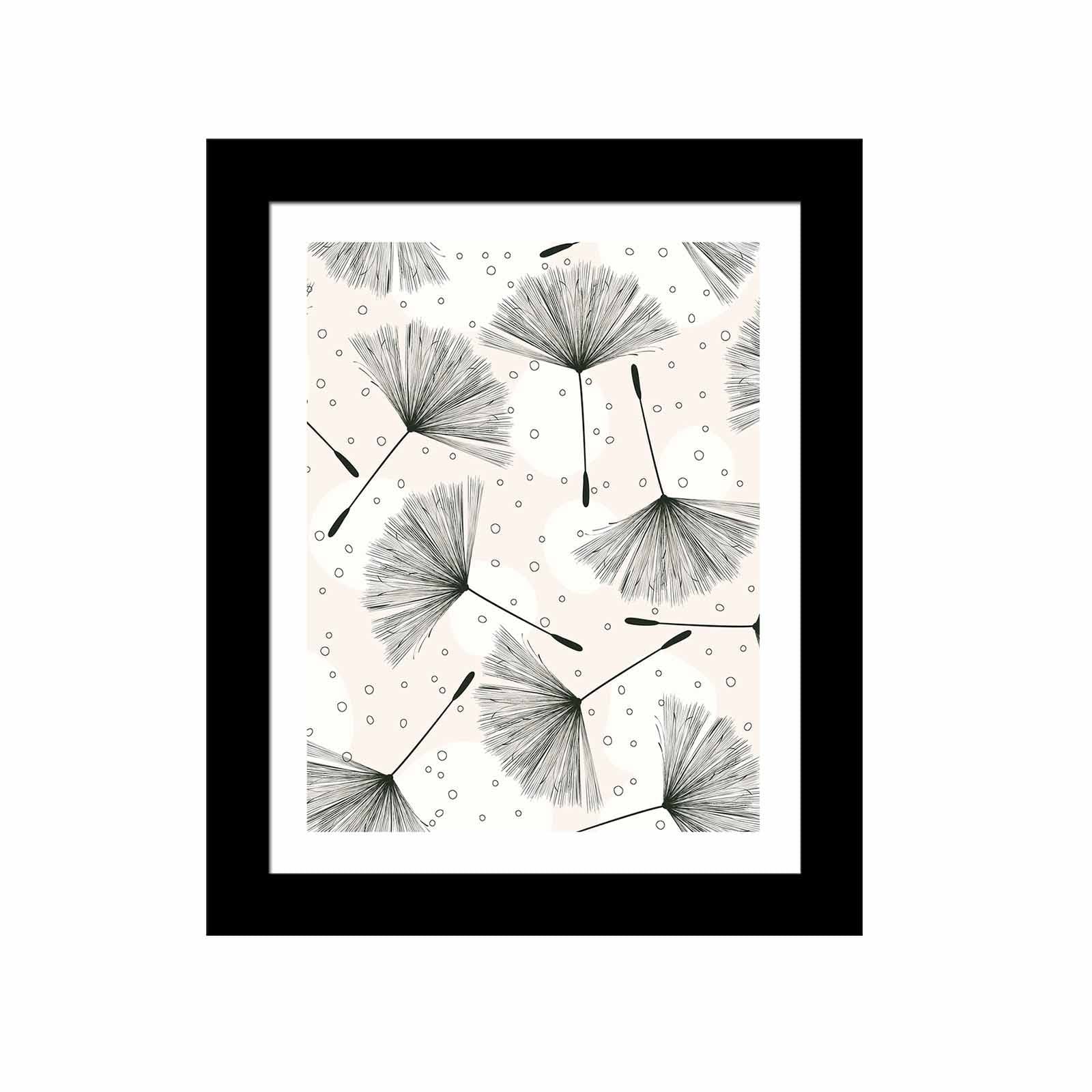 Quadro Decorativo MDF Emoldurado Multicolor SCT-091 - Arte Moderna para Decoração de Interiores 23,5x28,5cm