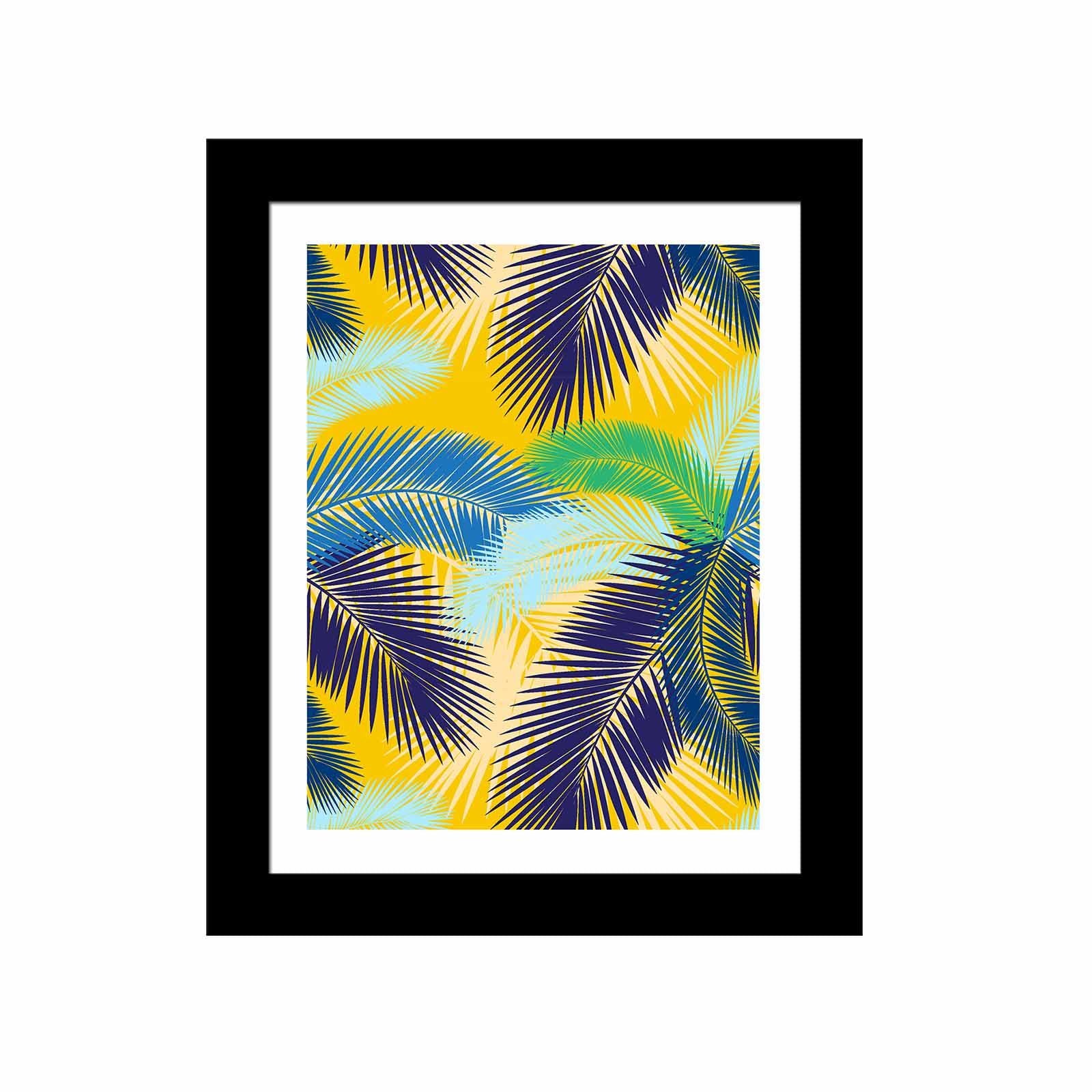 Quadro Decorativo MDF Emoldurado Multicolor SCT-092 - Arte Moderna para Decoração de Interiores 23,5x28,5cm