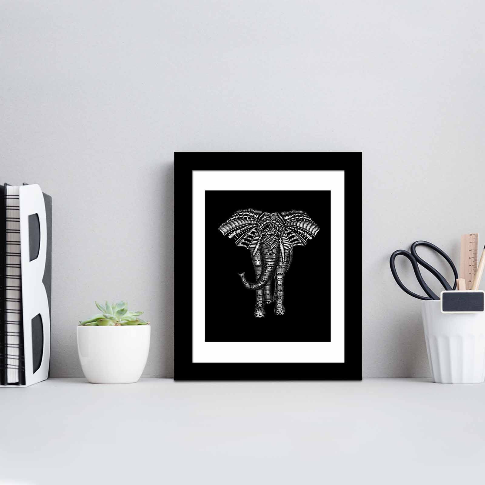 Quadro Decorativo MDF Emoldurado SCT-093 Multicolor 23,5x28,5cm - Arte Moderna para Decoração de Interiores