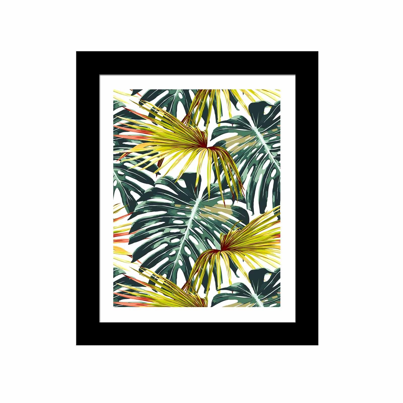 Quadro Decorativo MDF Emoldurado Multicolor SCT-094 - Arte Moderna para Decoração de Interiores 23,5x28,5cm