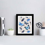 Quadro Decorativo MDF Multicolor com Moldura PVC 23,5x28,5cm - Arte Moderna para Decoração de Interiores