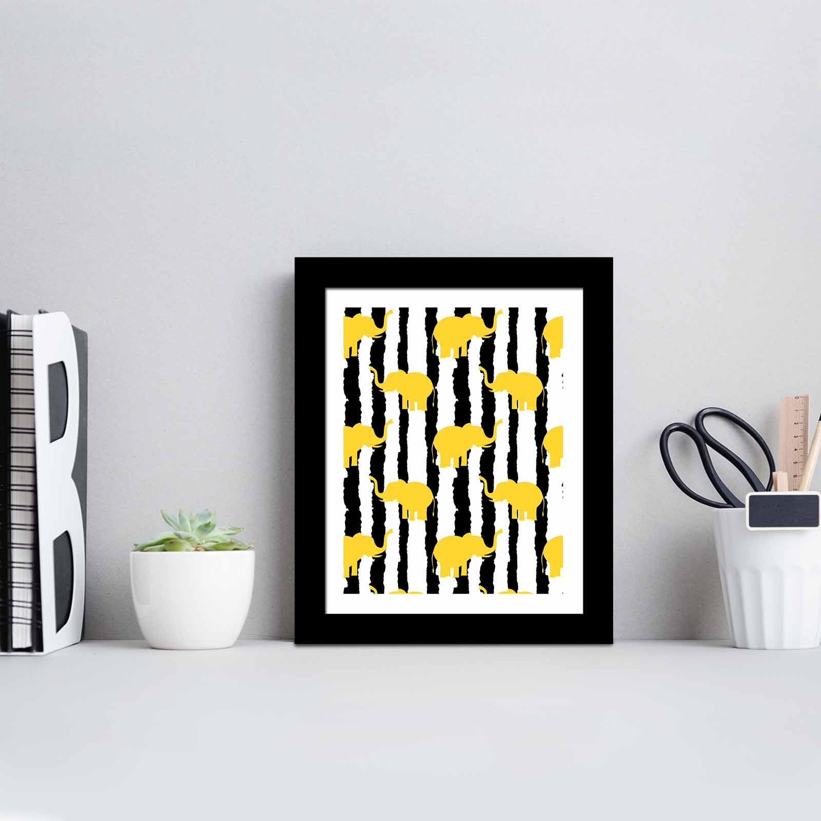 Quadro Decorativo MDF Emoldurado SCT-097 Multicolor 23,5x28,5cm - Arte Moderna para Decoração de Interiores