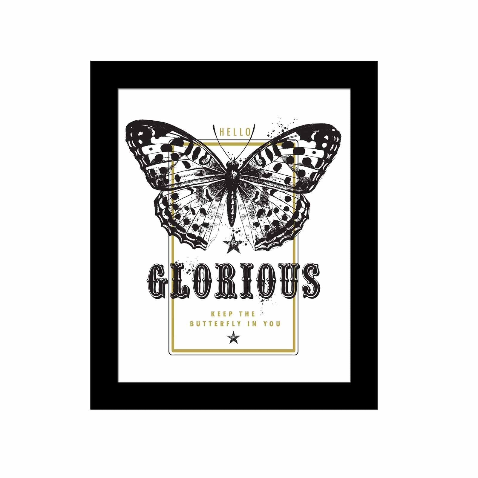 Quadro Decorativo MDF Emoldurado SCT-102 Multicolor 23,5x28,5cm - Arte Moderna para Decoração de Interiores