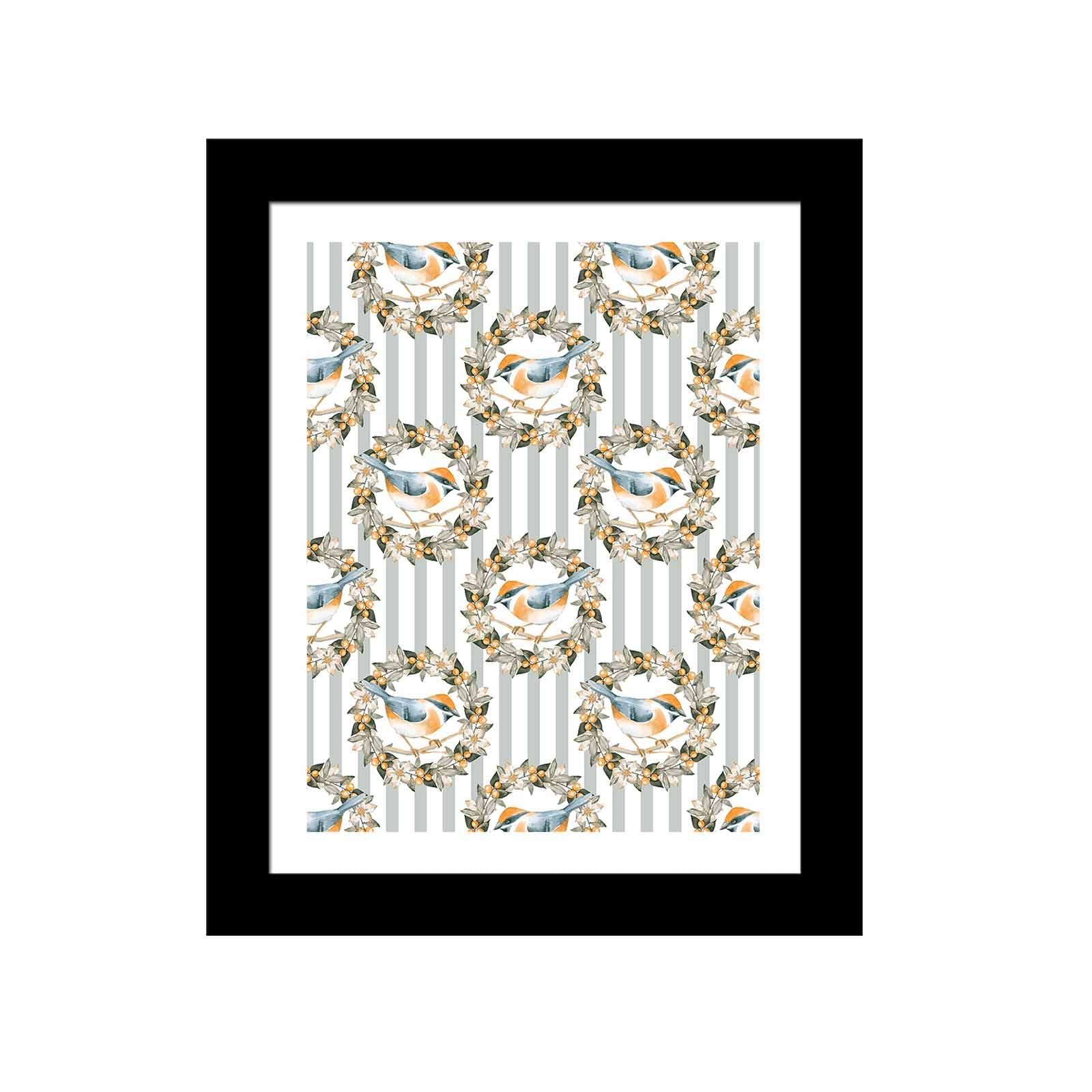 Quadro Decorativo MDF Emoldurado SCT-104 Multicolor 23,5x28,5cm - Arte Moderna para Decoração de Interiores