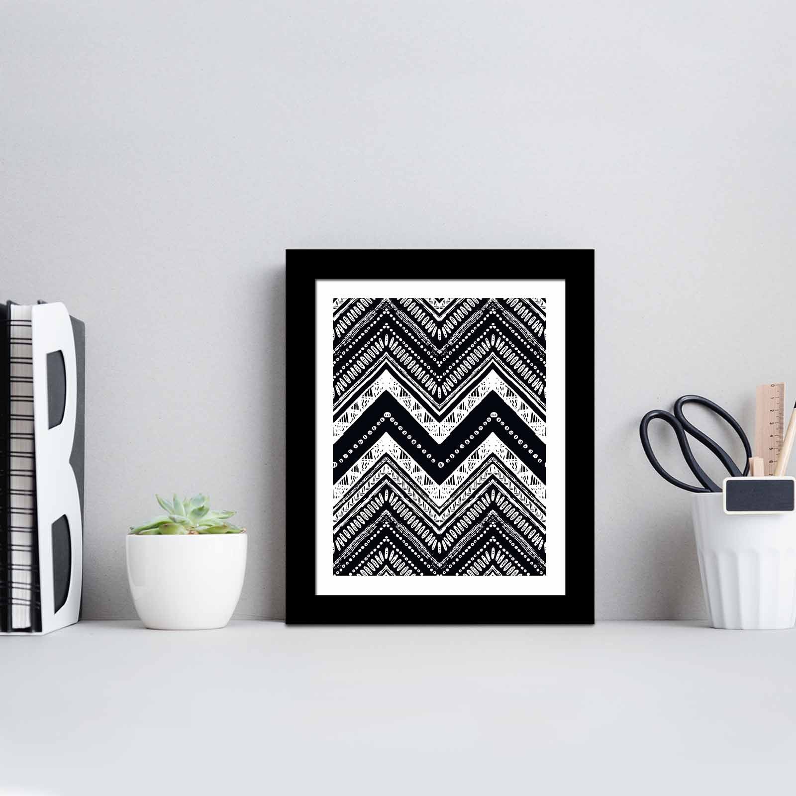 Quadro Decorativo MDF Emoldurado SCT-105 Multicolor 23,5x28,5cm - Arte Moderna para Decoração de Interiores