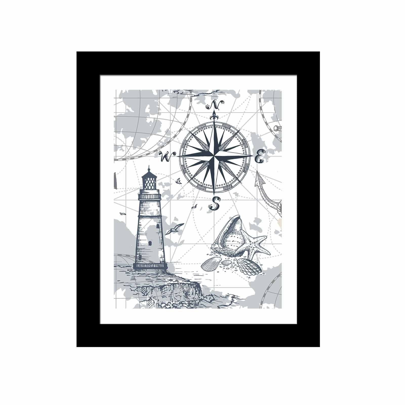 Quadro Decorativo MDF Emoldurado SCT-107 Multicolor 23,5x28,5cm - Arte Moderna para Transformar o Seu Espaço