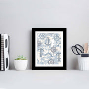 Quadro Decorativo MDF Emoldurado SCT-110 Multicolor 23,5x28,5cm - Arte Moderna para Decoração de Interiores