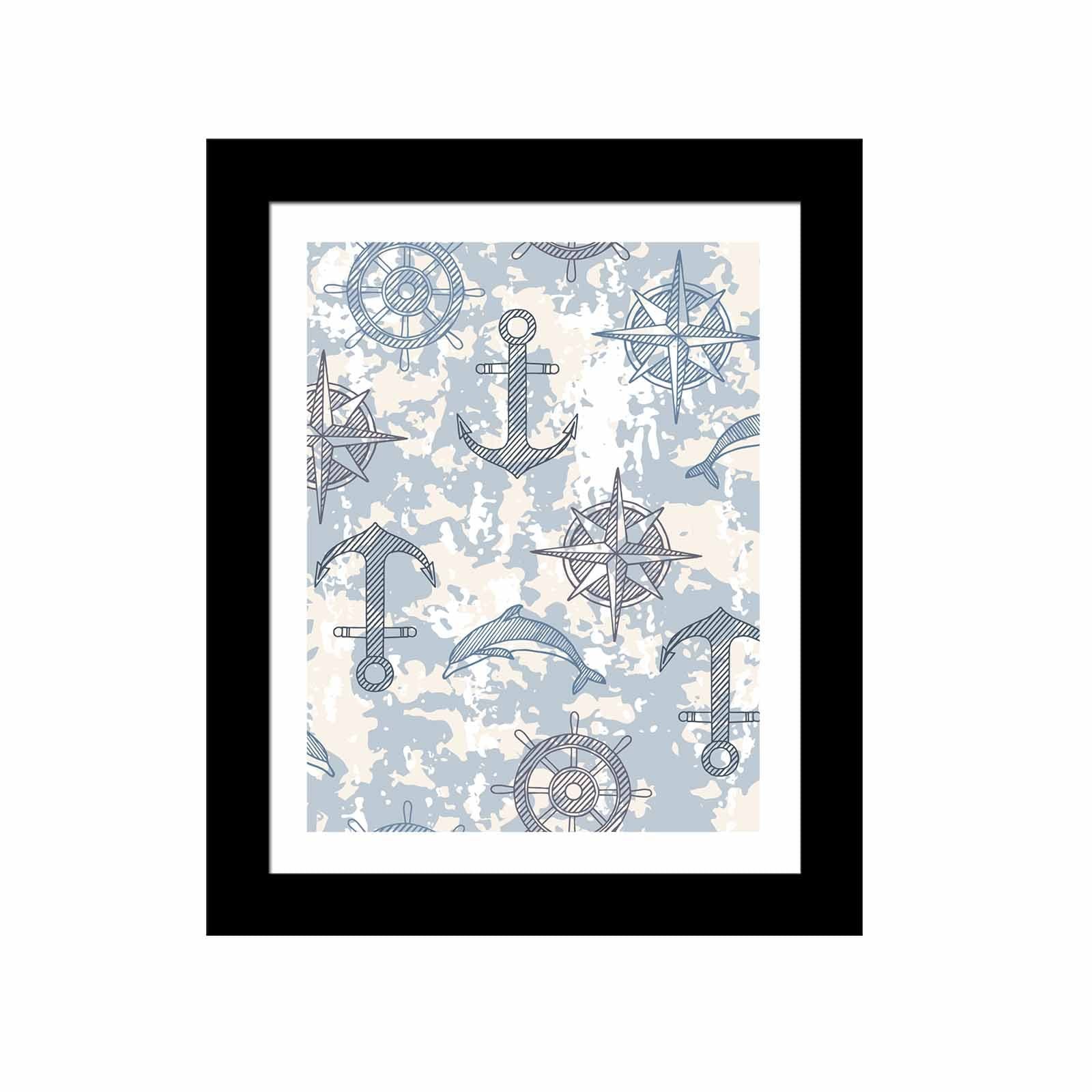 Quadro Decorativo MDF Emoldurado SCT-110 Multicolor 23,5x28,5cm - Arte Moderna para Decoração de Interiores